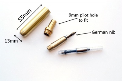 Solid Brass Tubeless Pen Kits